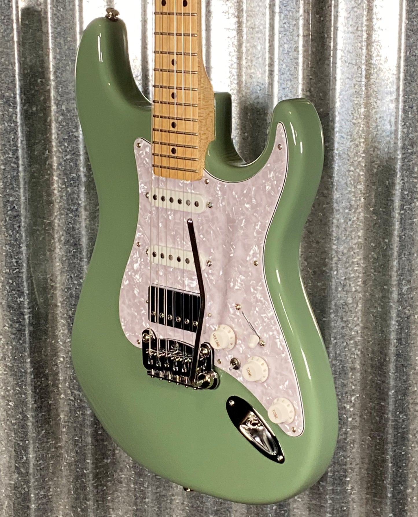 G&L USA 2022 Fullerton Deluxe Legacy HB Matcha Green Guitar & Bag #8084 Used