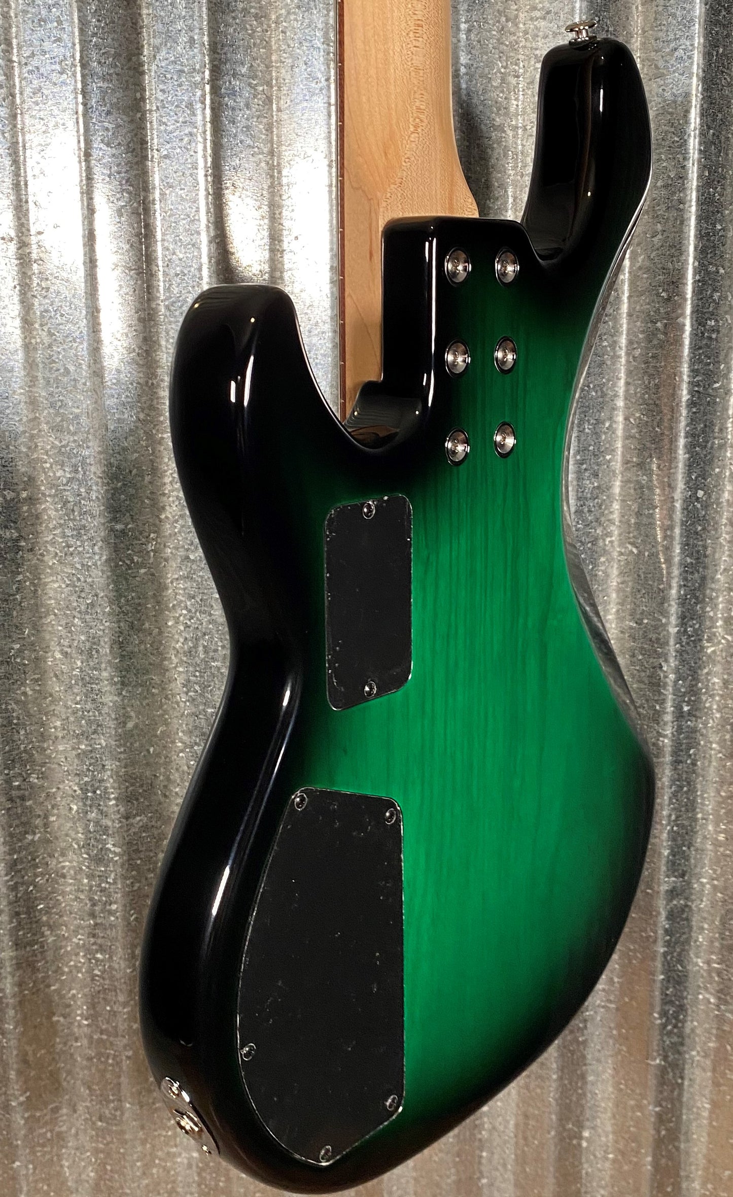 G&L USA L-2500 Greenburst 5 String Bass & Case L2500 #5380