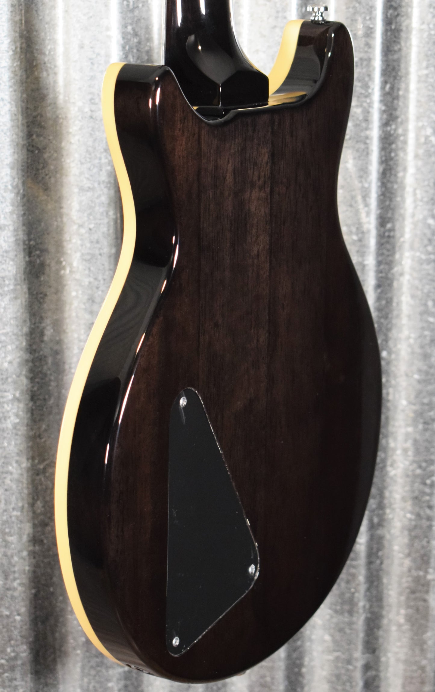 Hamer Archtop Flame Trans Black Double Cut Guitar SATF-TBK #0208