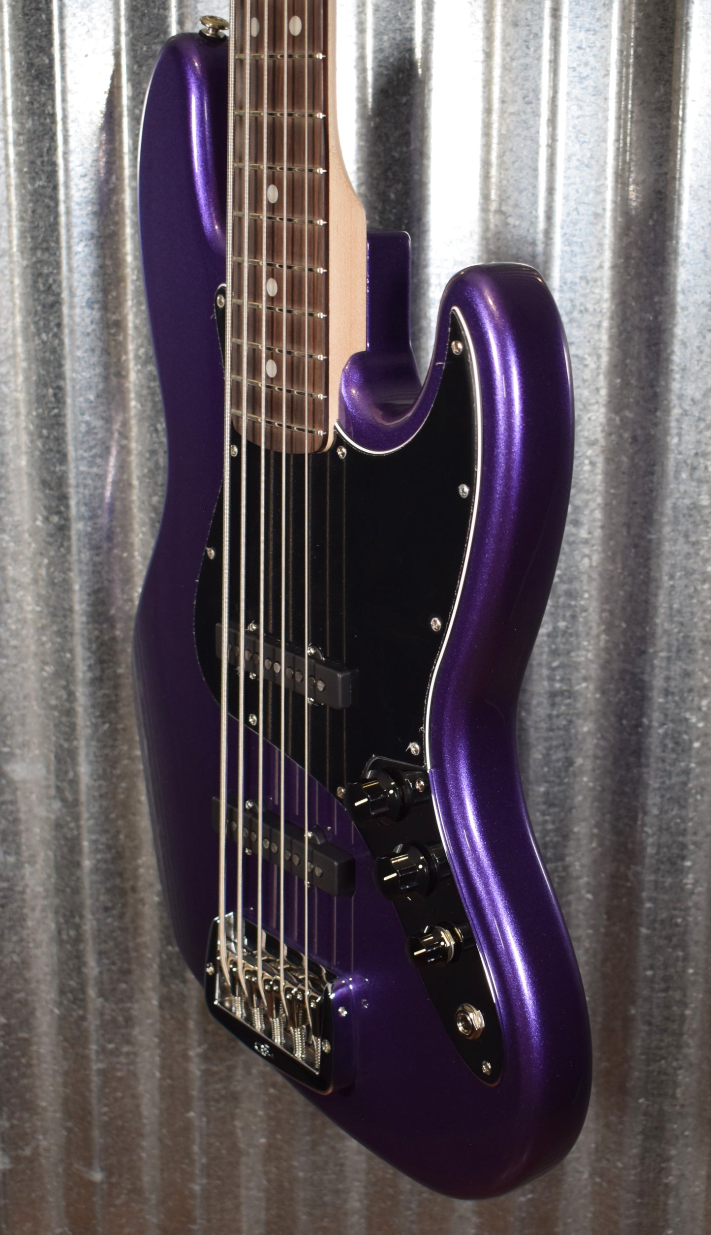 G&L USA JB-5 Plum Crazy 5 String Jazz Bass Rosewood Satin Neck & Case #6086