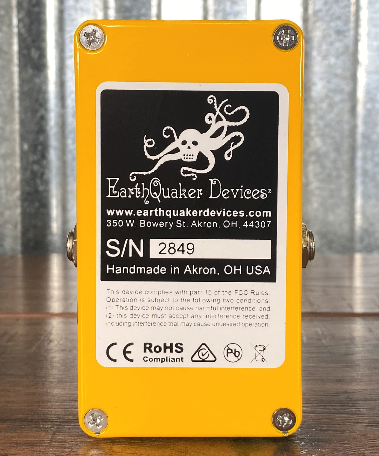 Earthquaker Devices EQD Speaker Cranker V1 Overdrive Guitar Effect Pedal NOS
