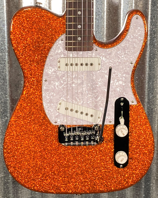 G&L USA ASAT Special Orange Metal Flake Guitar & Case #5205