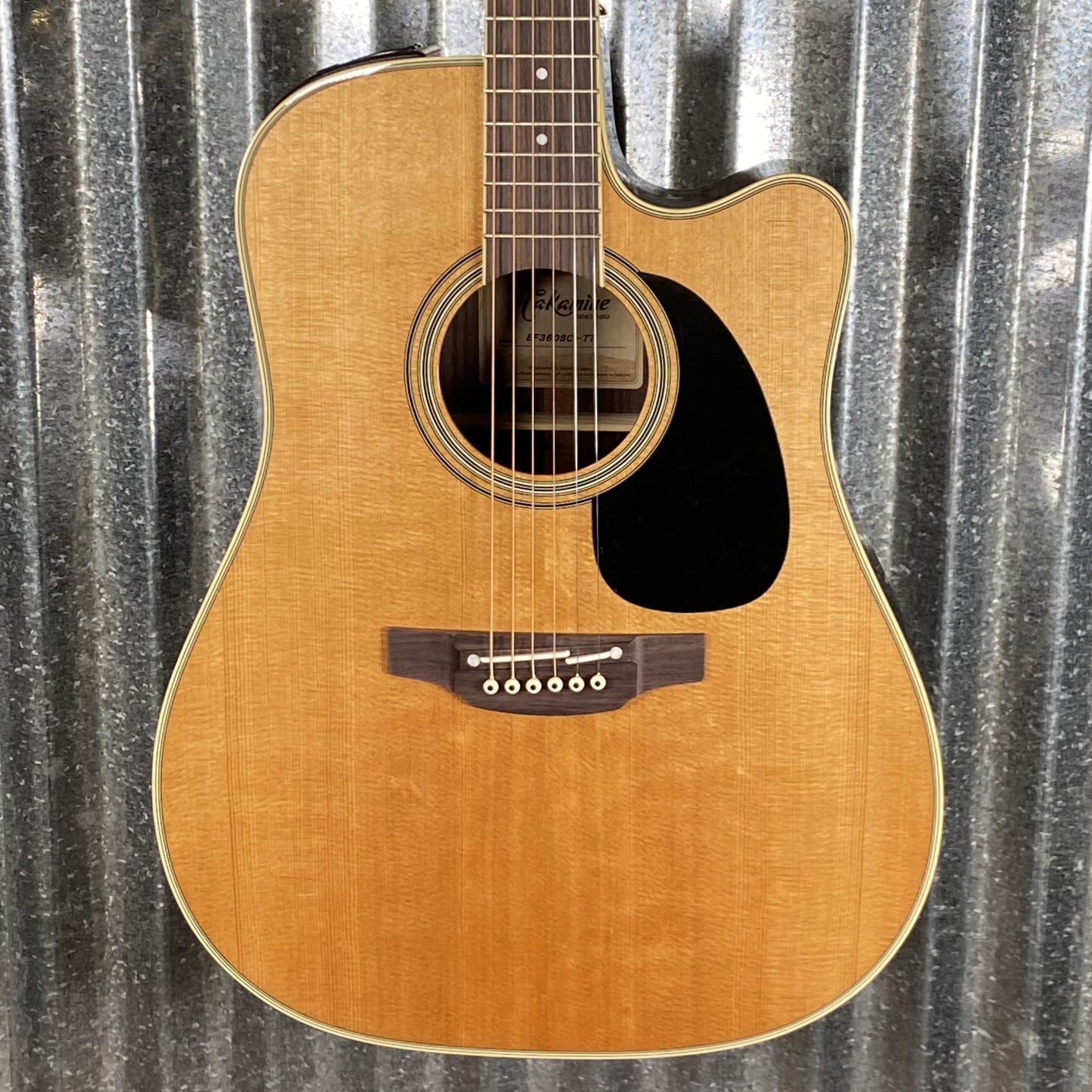 Takamine EF360SC-TT Natural Cutaway Acoustic Electric Guitar & Case Japan #0890