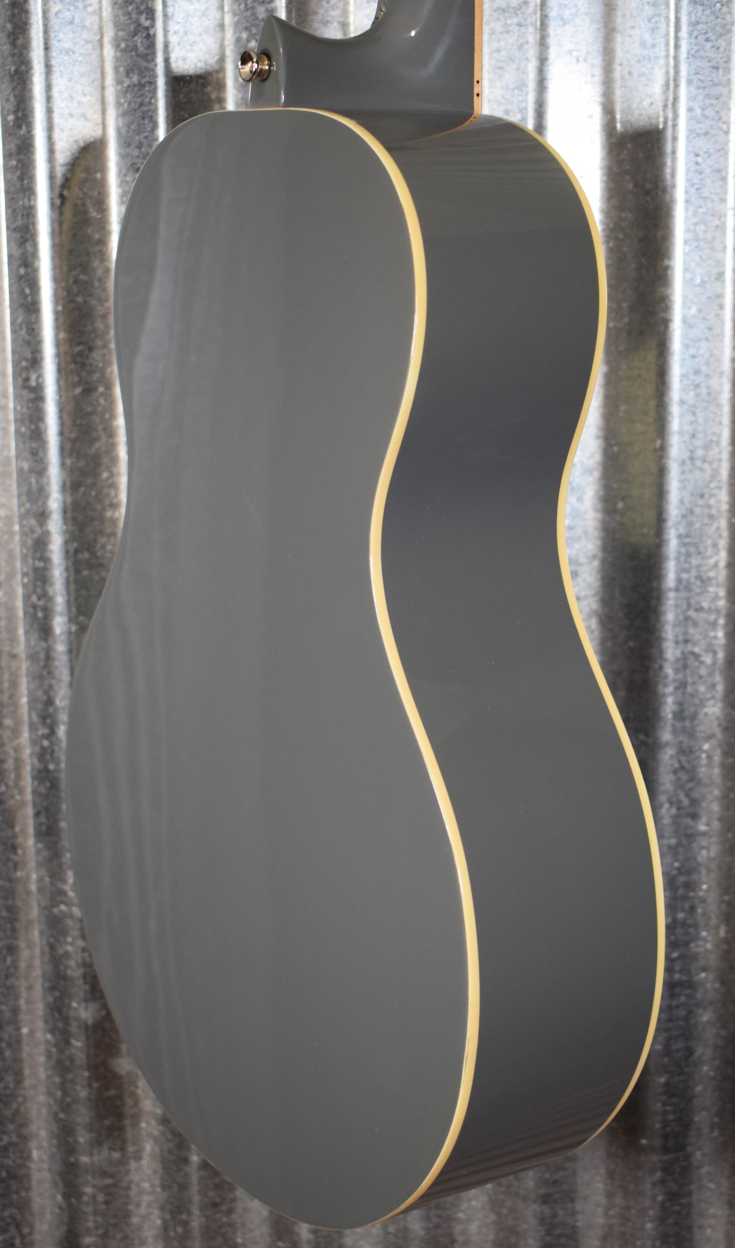 Ortega RGA-PLT Gaucho Acoustic Nylon String Parlor Platinum Grey Guitar & Bag #0066