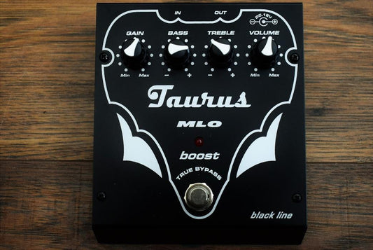 Taurus Amplification MLO BL Boost EQ Bass & Guitar Effect Pedal & AC Adapter