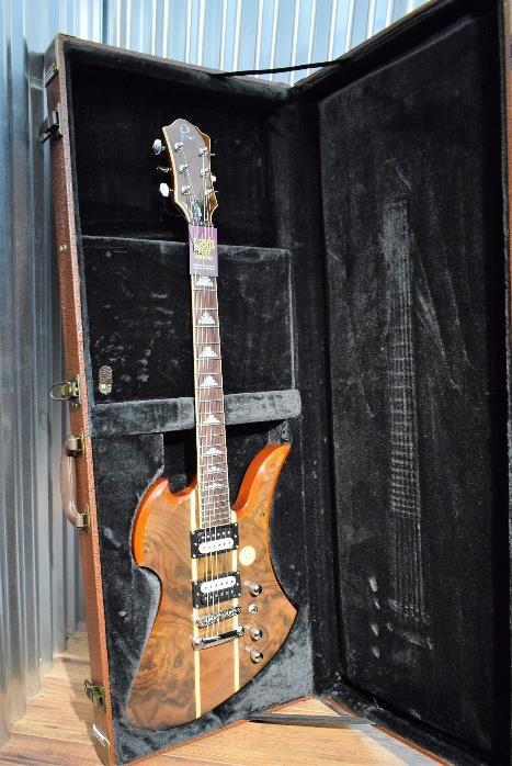 BC Rich MK9 Mockingbird Walnut Burl Top Neck Through Guitar & B.C. Case #1188