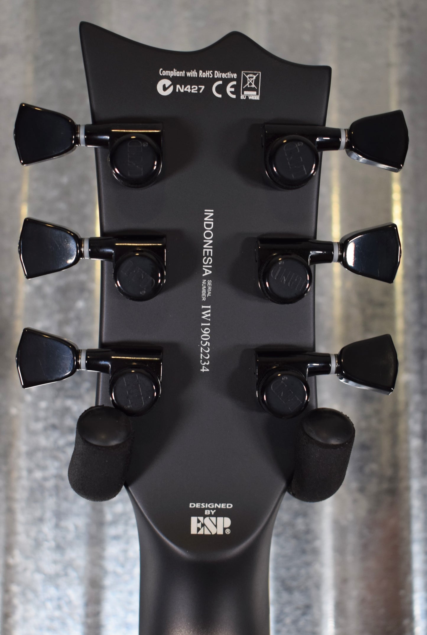 ESP LTD EC-1001T Deluxe Custom Silver Sunburst Satin EMG Guitar EC1001TCTMSSBS #2234 Demo