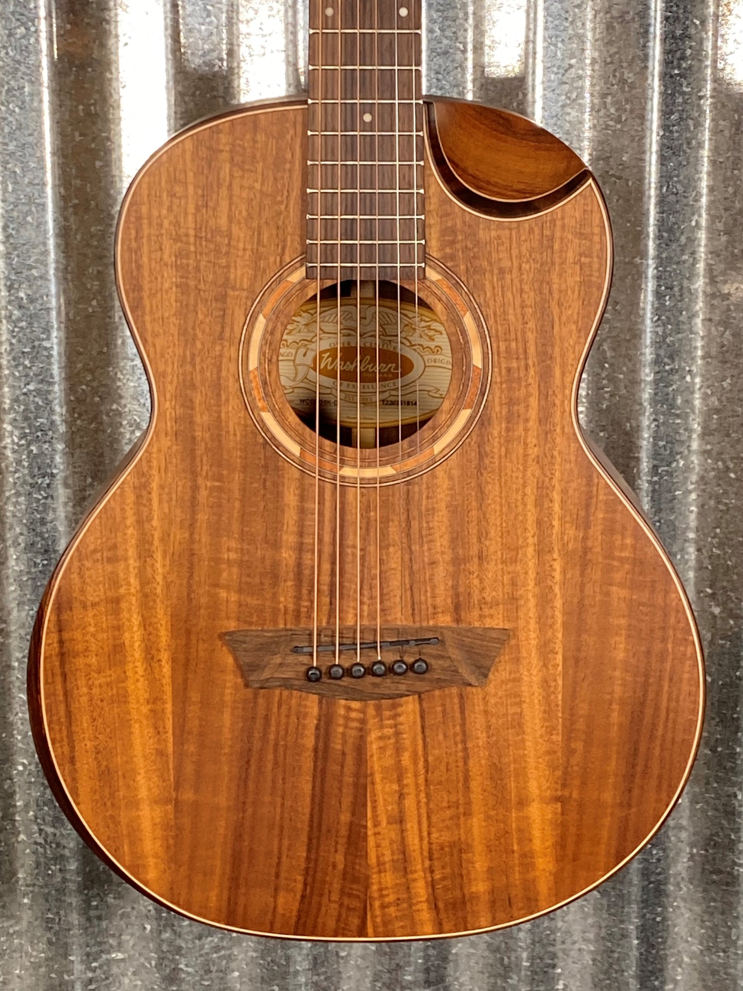 Washburn Comfort Series Koa Mini Acoustic Guitar WCGM55K-D-U #1814