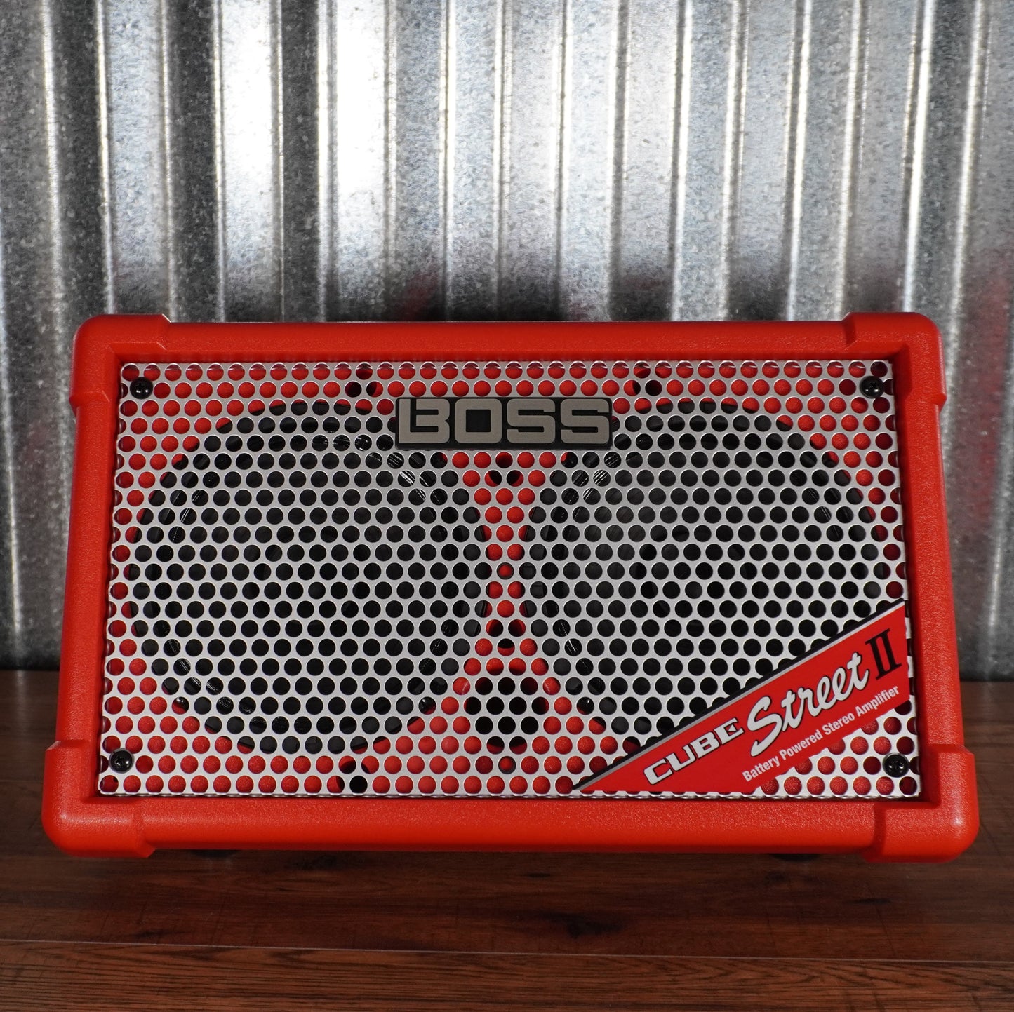 Boss CUBE Street II 10 Watt 2x6.5" Battery Powered Guitar Combo Amplifier CUBE-ST2-R Red
