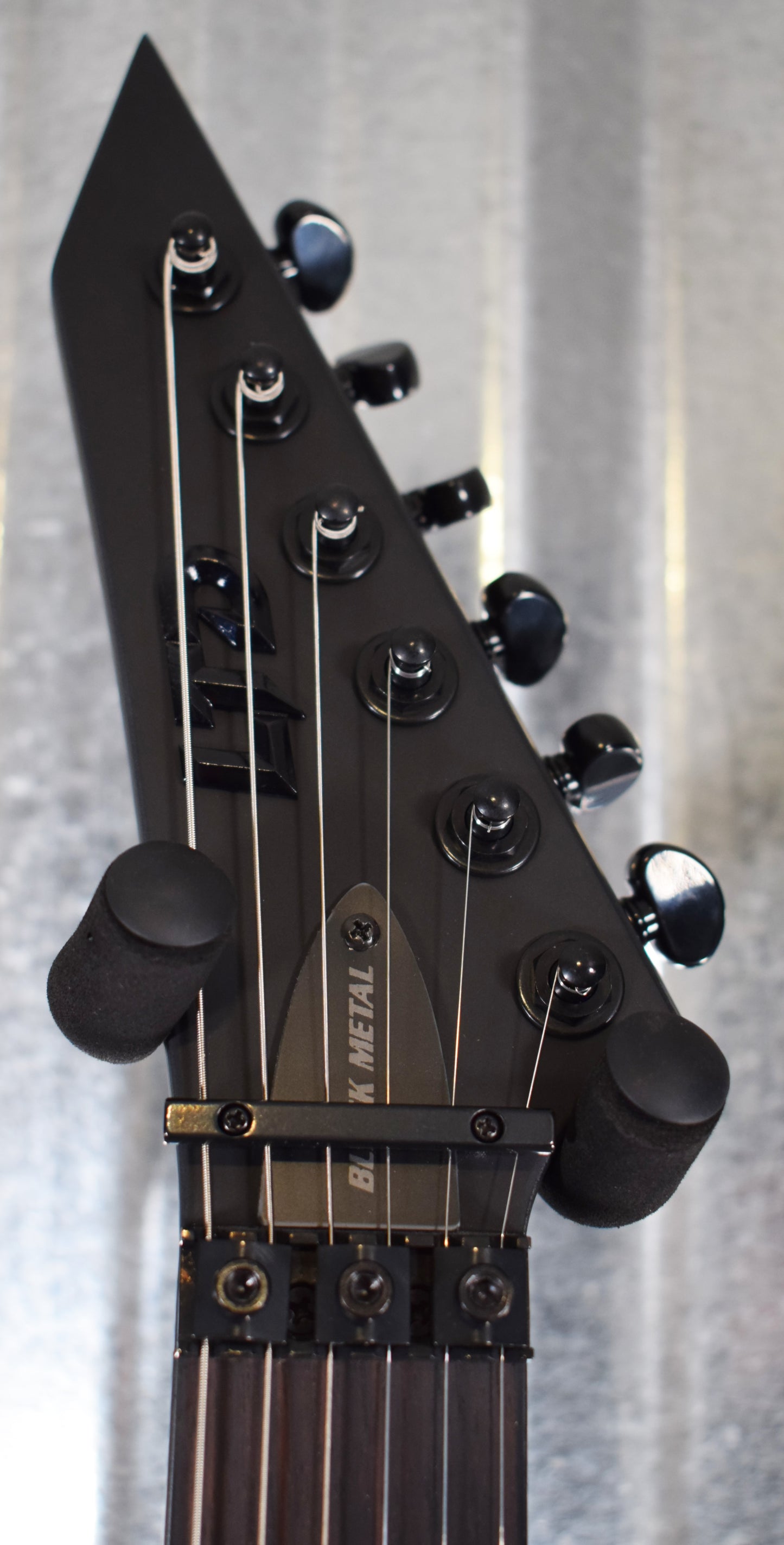 ESP LTD M Black Metal Satin Seymour Duncan Guitar MBKMBLKS #1371 B Stock