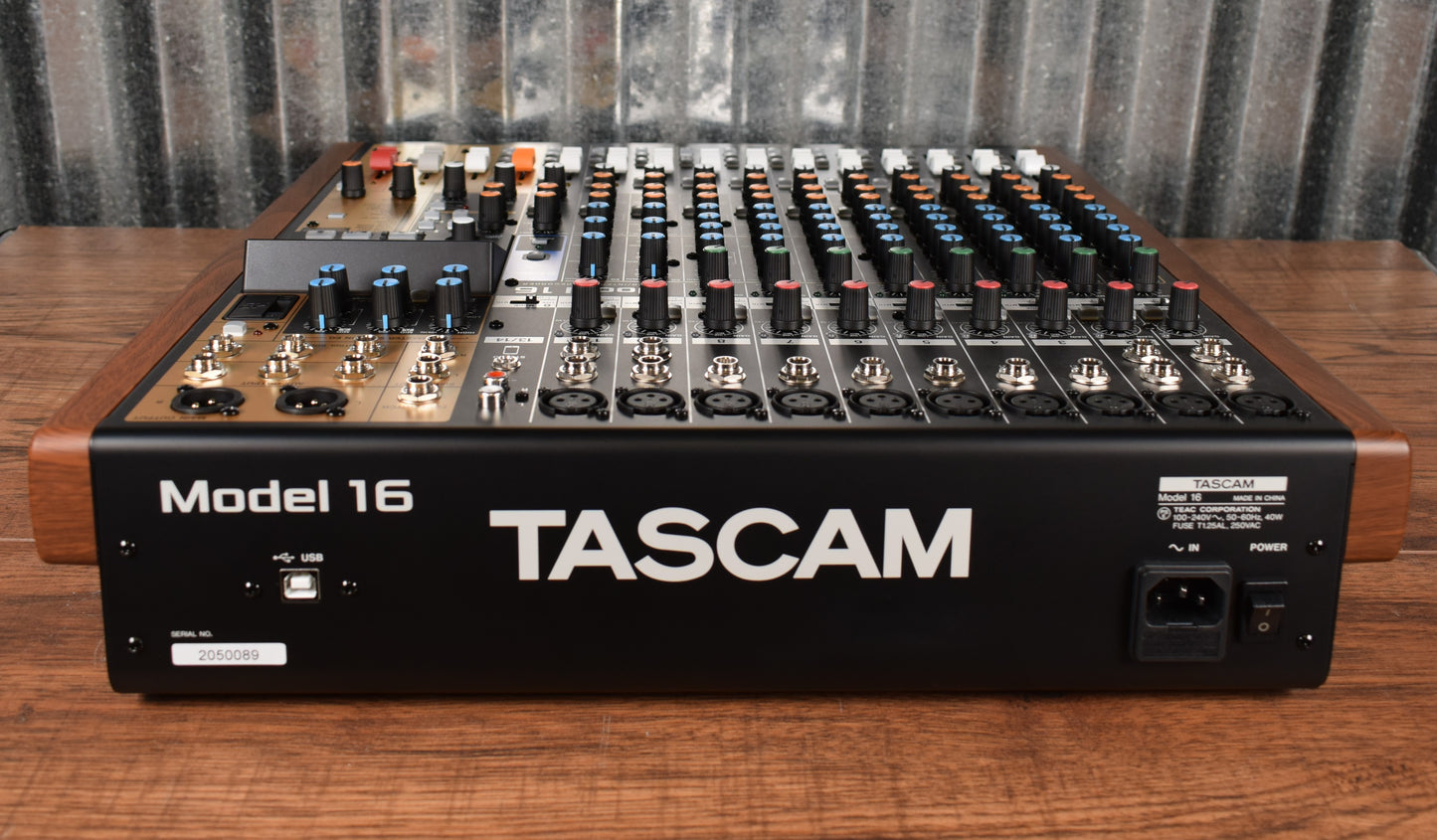 Tascam Model 16 Mixer USB Audio Interface Recorder Controller B Stock