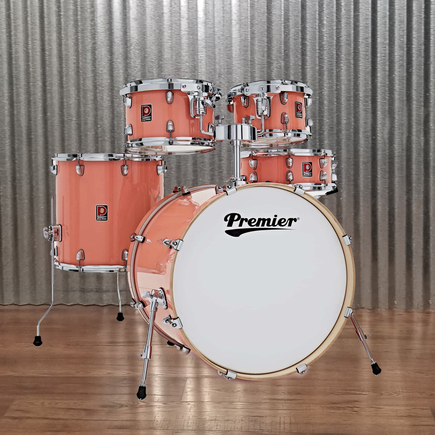 Premier PAB22-5SP1PNX Artist 22" 5 Piece Drum Shell Pack Sunset Coral