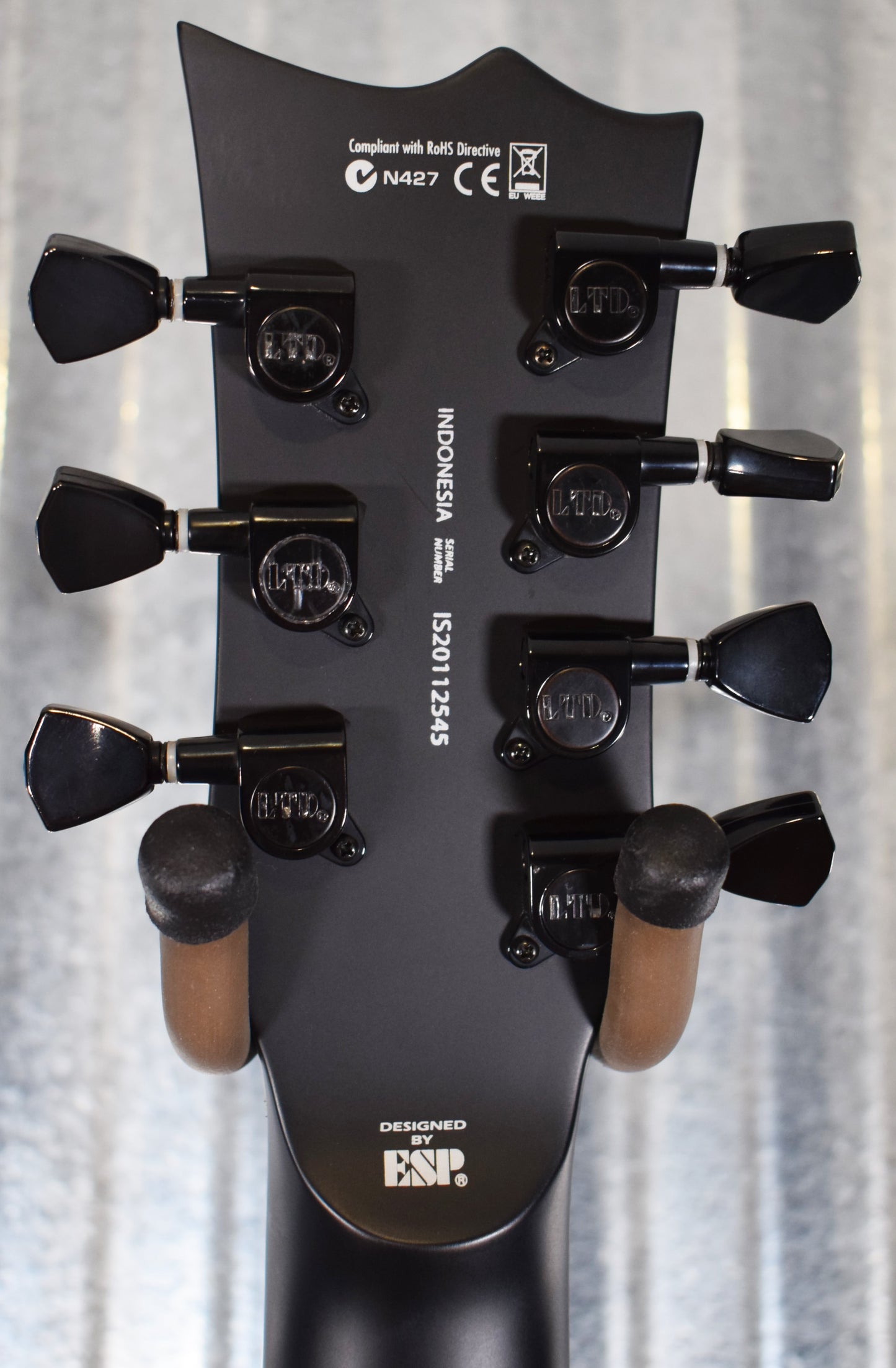 ESP LTD EC-257 Black Satin 7 String Guitar EC257BLKS #2545 Used