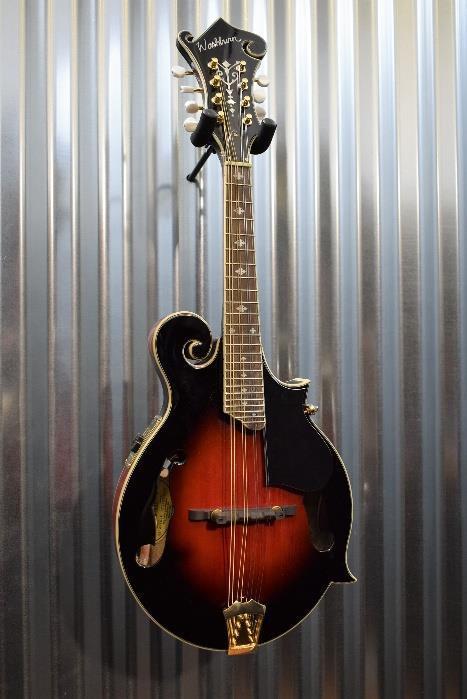 Washburn M3SWETWRK Mandolin in Trans Wine Red & Case B Stock #0088