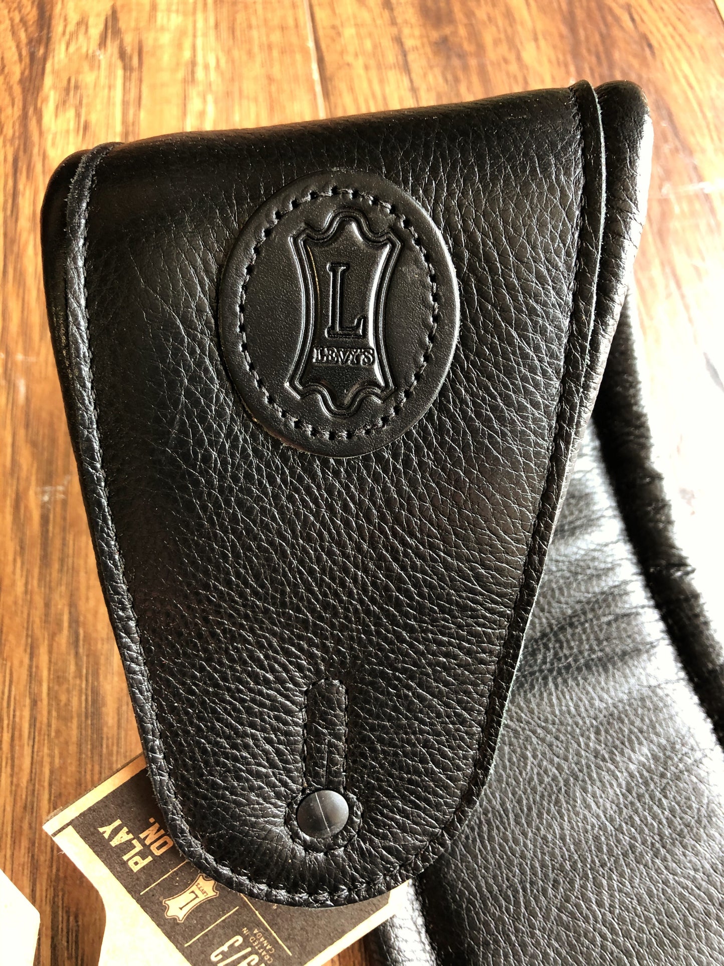 Levy's MSSB2-4-BLK 4.5" Adjustable Garment Leather Guitar & Bass Strap Black