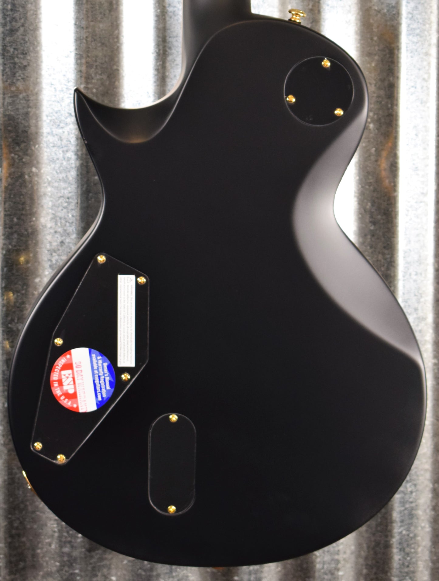 ESP LTD EC-1000 Vintage Black Satin EMG Guitar LEC1000VB #0064 Demo