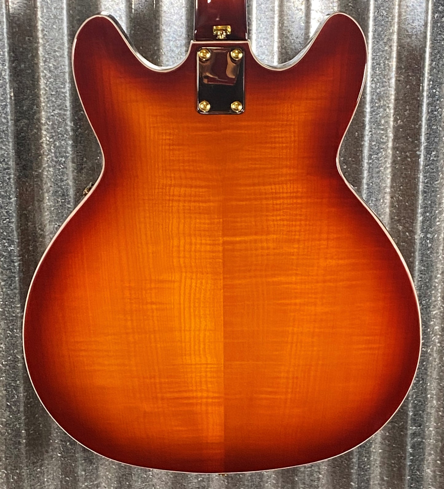 Hagstrom VIK67-G-VSB '67 Viking II Semi Hollow Vintage Sunburst Guitar #0398