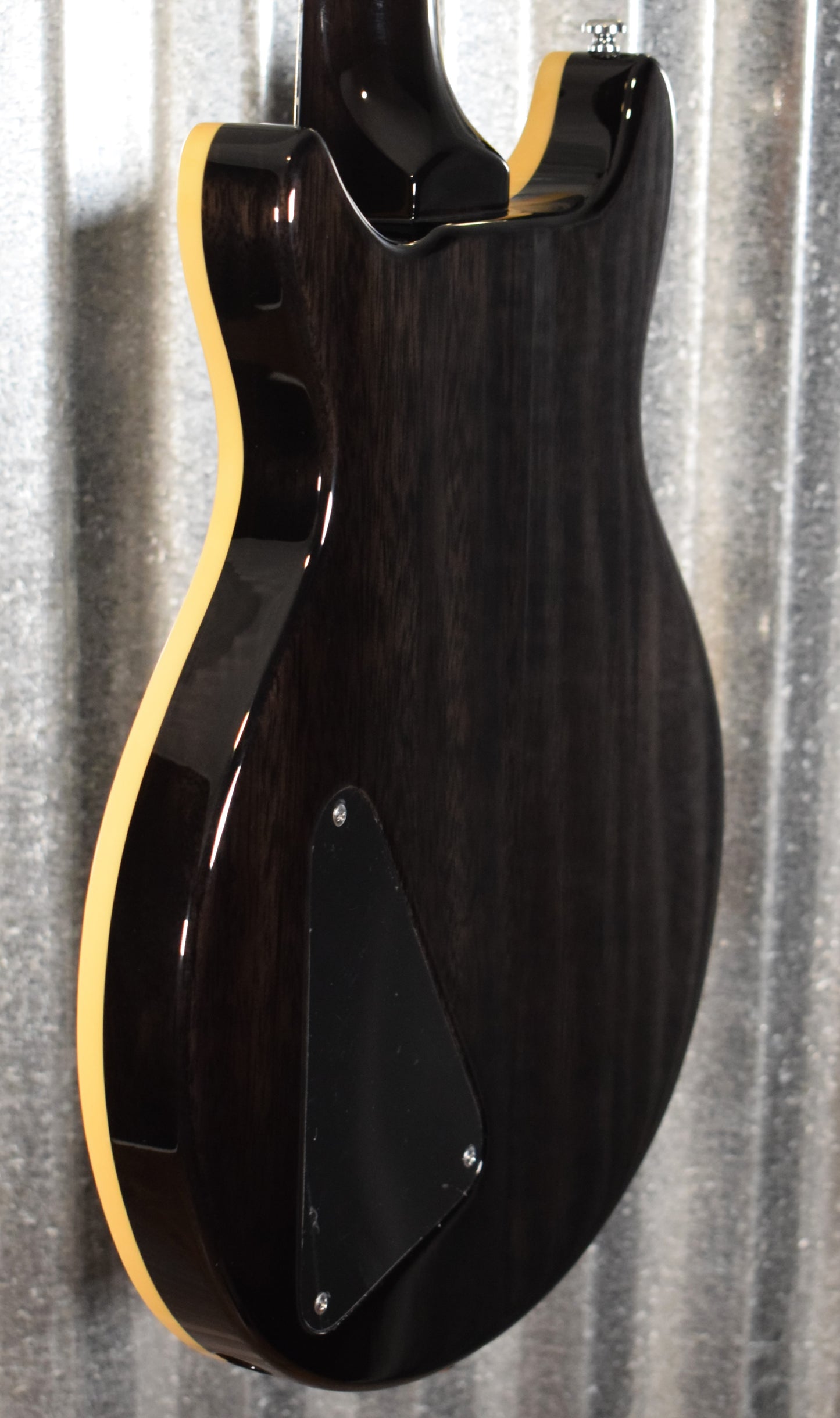 Hamer Archtop Flame Trans Black Double Cut Guitar SATF-TBK Demo #0202