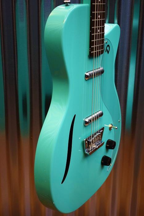 Danelectro 56 Vintage Baritone Semi Hollow Electric Guitar Dark Aqua