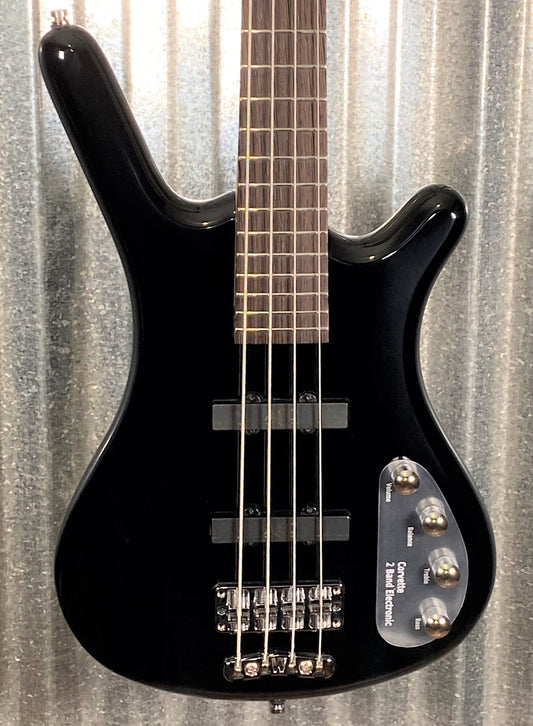 Warwick RockBass Corvette Basic Black Active Short Scale 4 String Bass & Bag #9621
