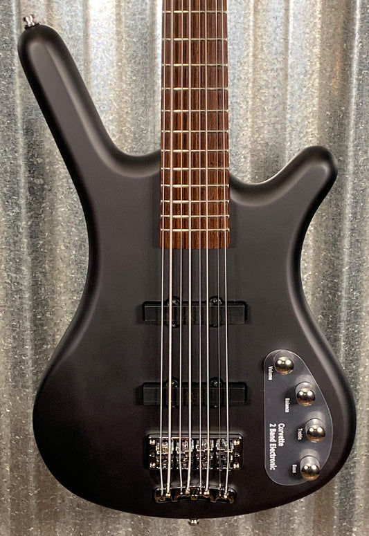 Warwick RockBass Corvette Basic Satin Nirvana Black Active 8 String Bass & Bag #9021