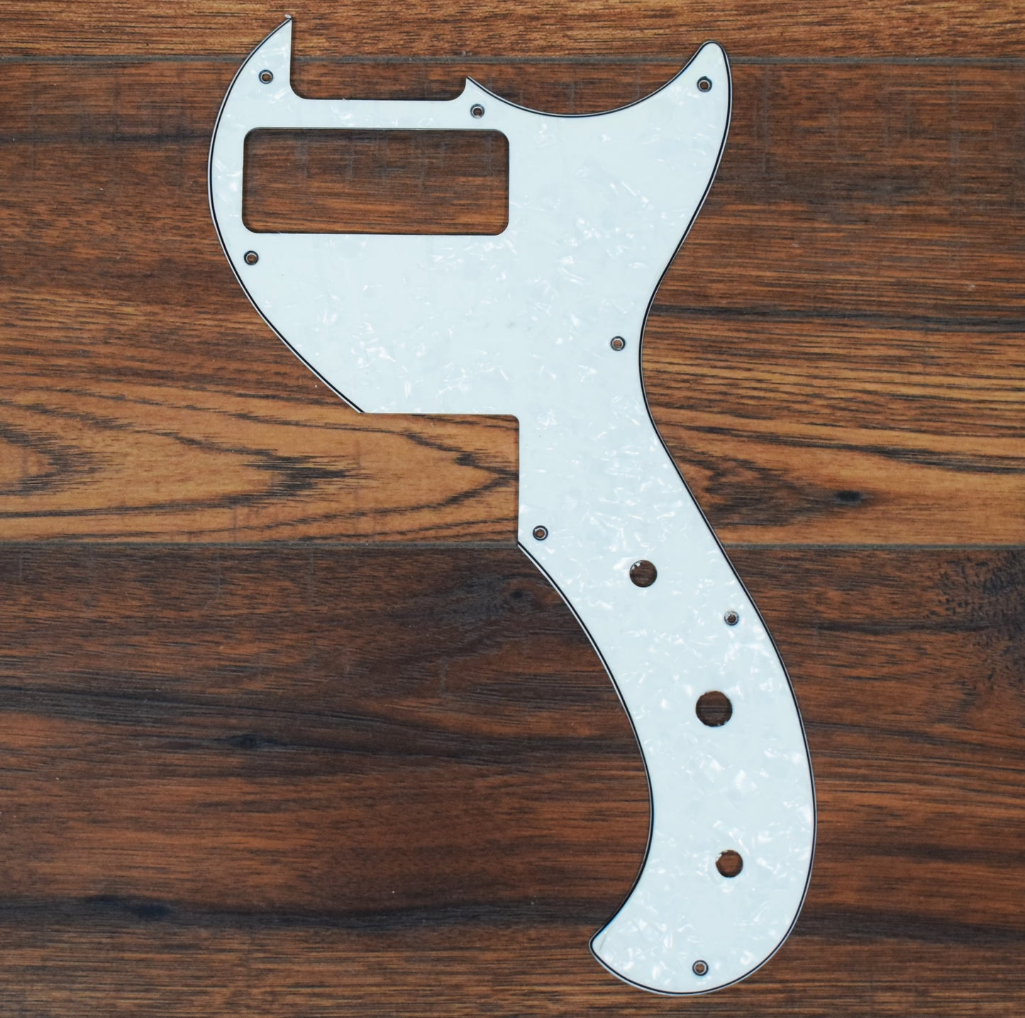 G&L Tribute Fallout White Pearloid Guitar Pickguard Used