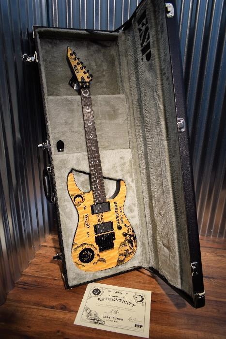ESP LTD KH Ouija Natural Quilt Kirk Hammett Limited Edition Guitar & Case #364