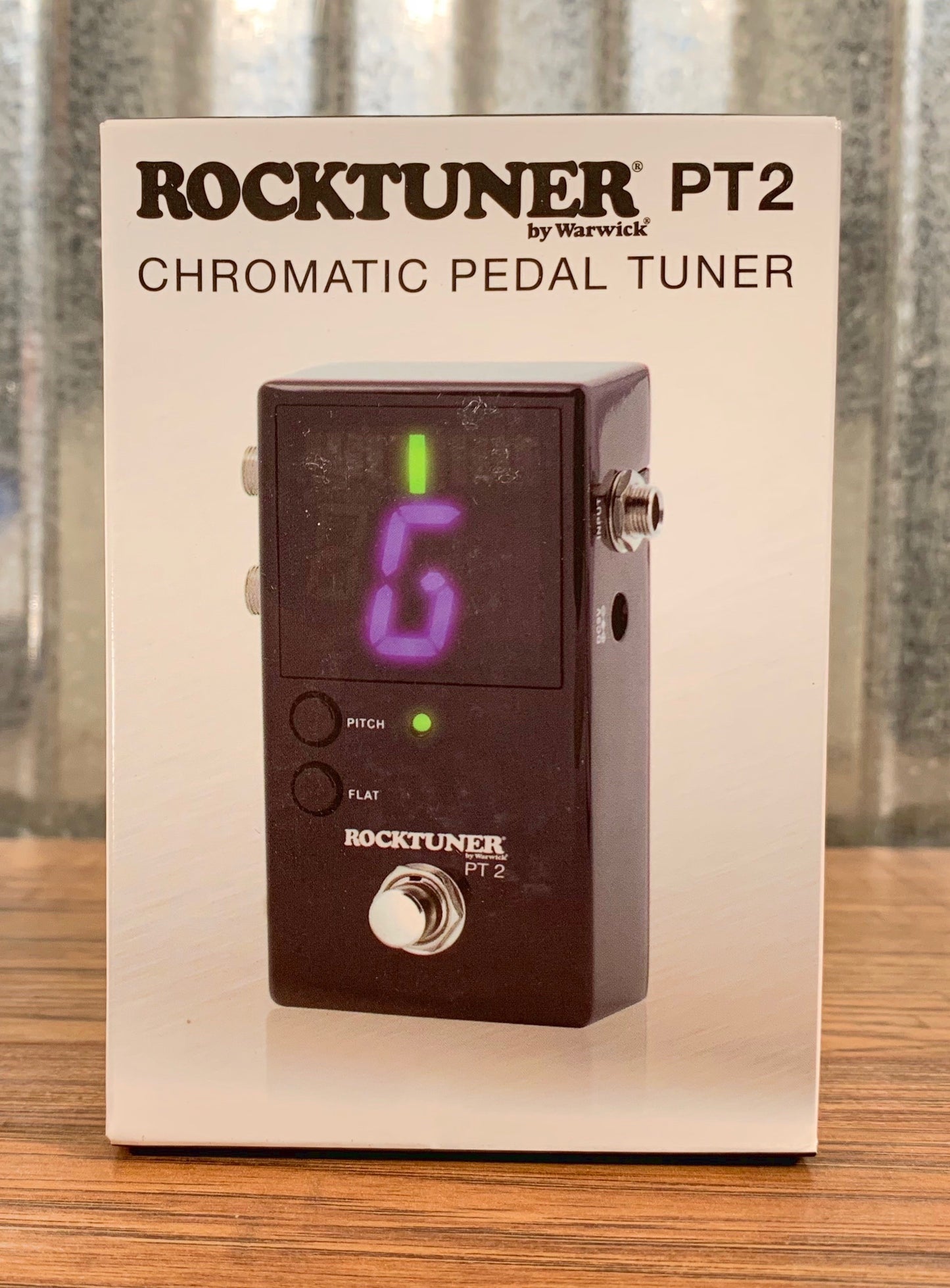 Warwick Rockboard PT2 Black Compact Calibrated Chromatic LED Guitar Effect Pedal Tuner