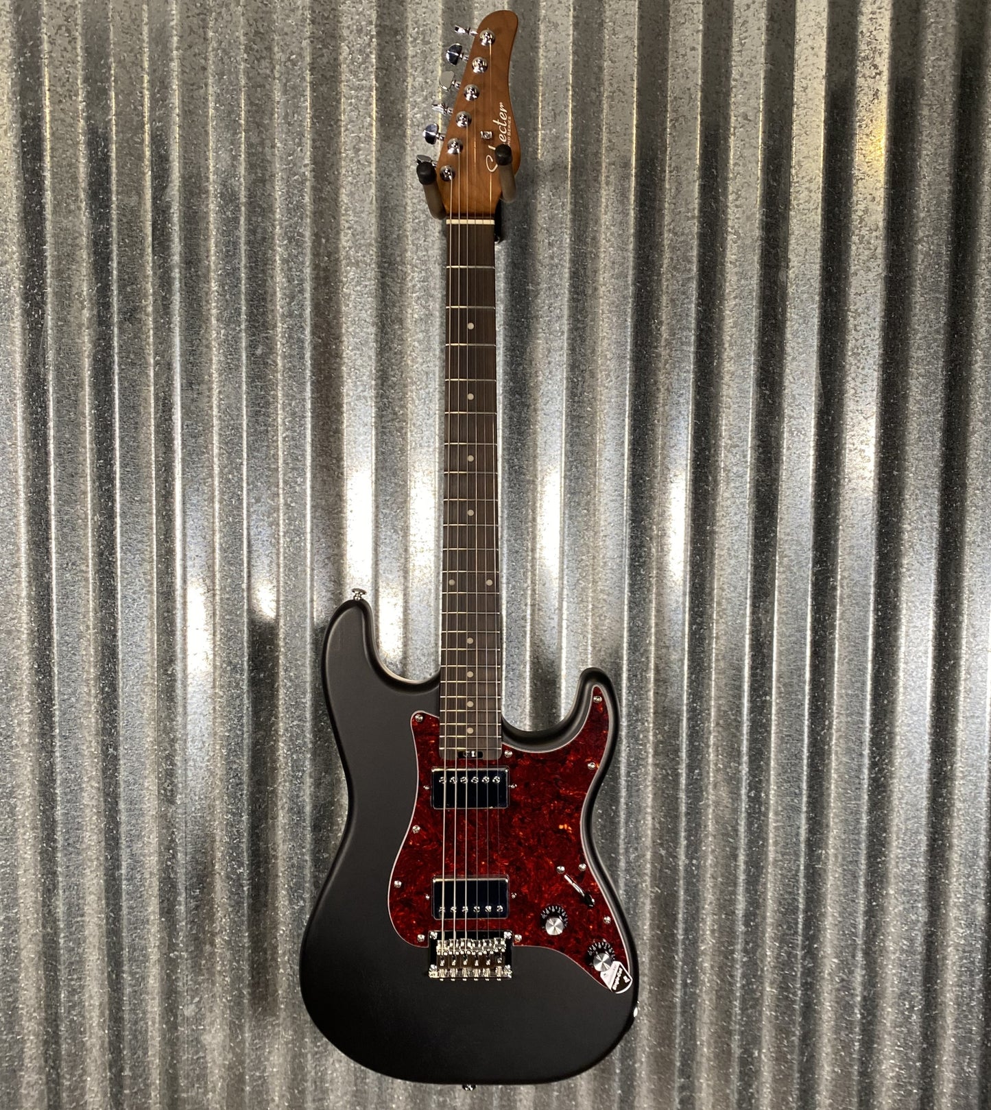 Schecter Jack Fowler Traditional HT HH Hardtail Black Pearl Roasted Neck Guitar #3027