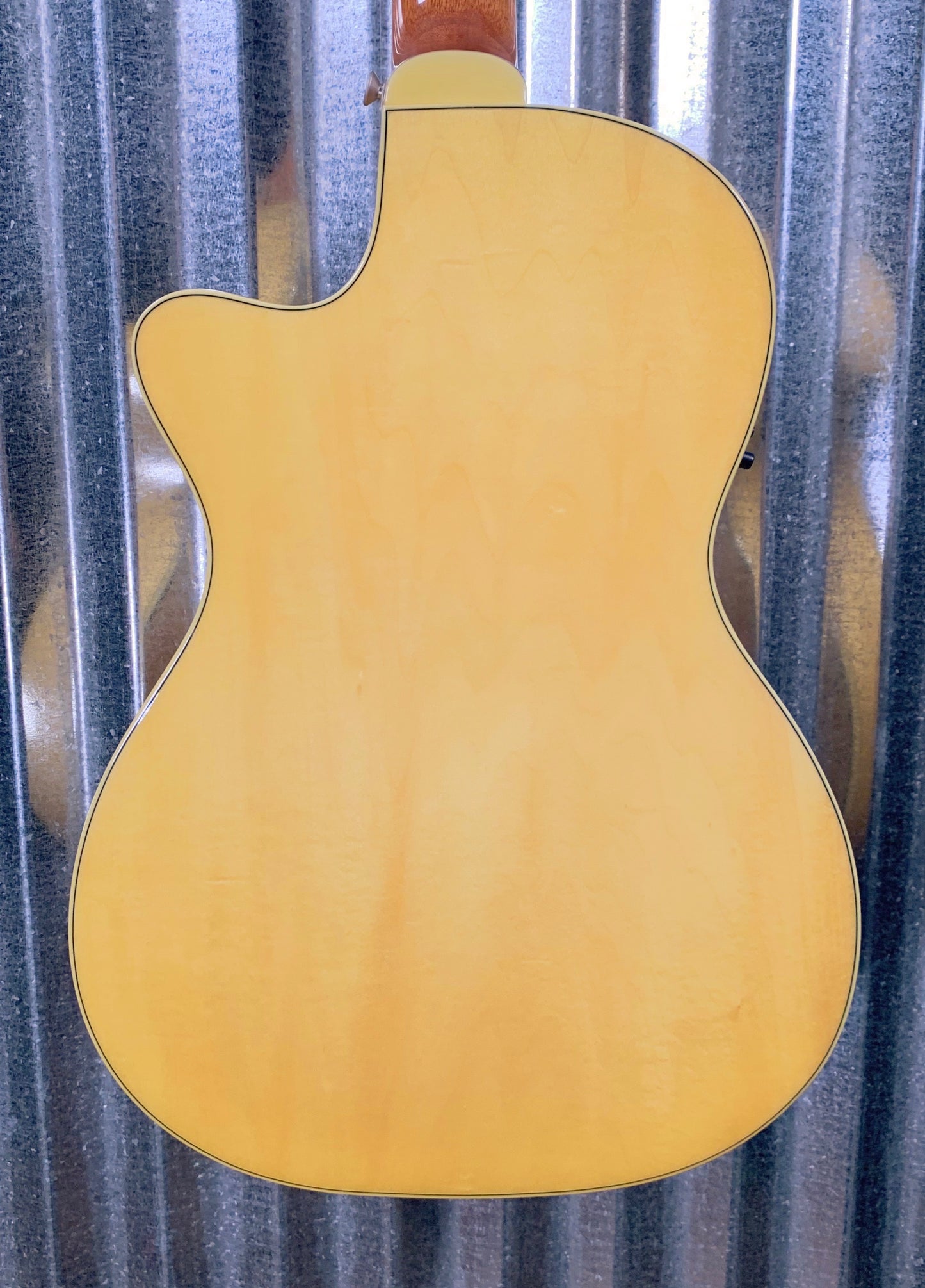 LUNA FAU HUM Fauna Hummingbird Quilt Maple Acoustic Electric Parlor Guitar & Bag #8120 Used