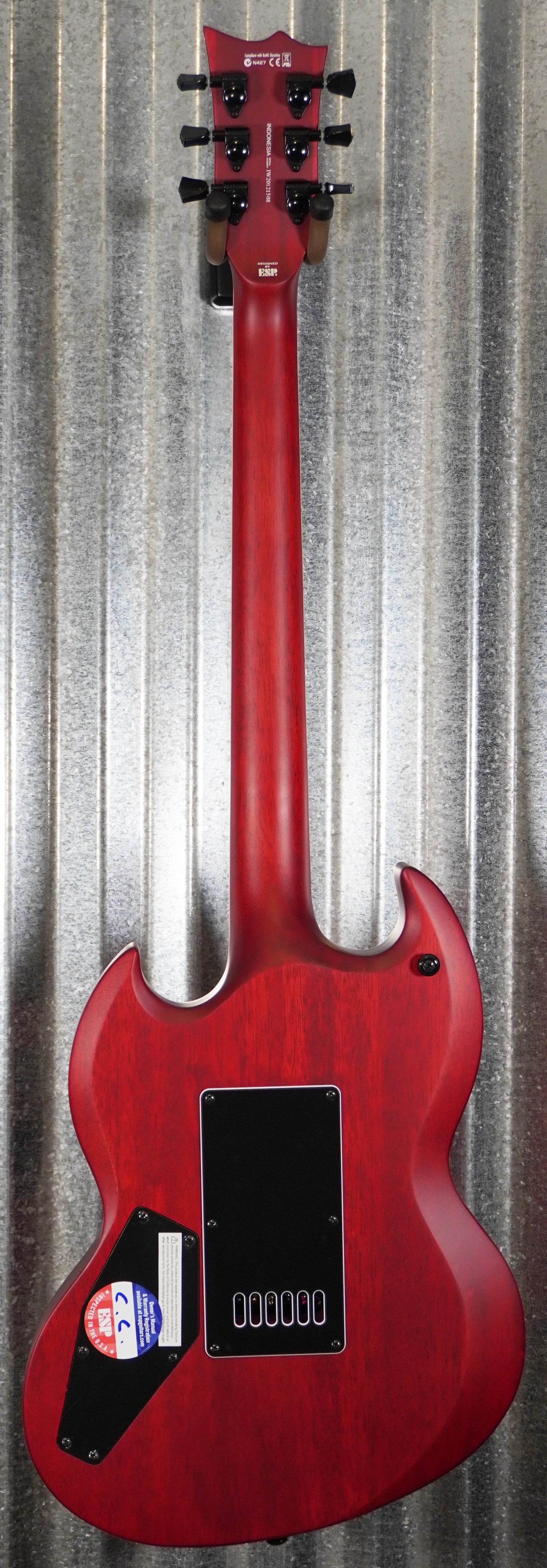 ESP LTD Viper-1000 Evertune See Thru Black Cherry Satin Guitar LVIPER1000ETQMSTBCS #1508