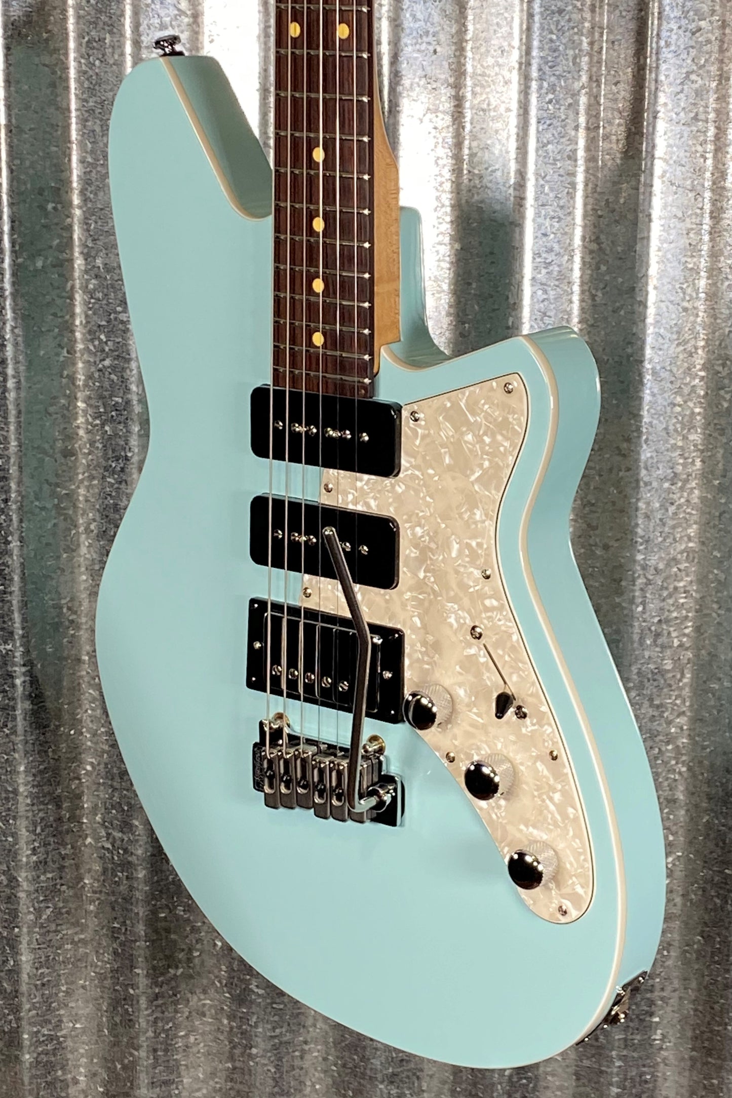 Reverend Six Gun HPP Chronic Blue Guitar #1725 B Stock