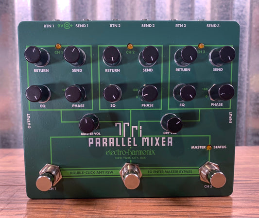 Electro-Harmonix EHX Tri Parallel Mixer 3 Effect Loop Switcher Mixer Guitar Bass Pedal