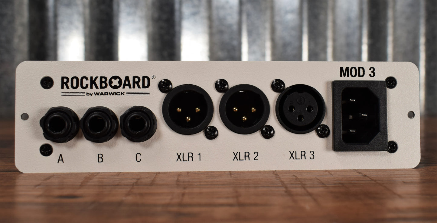Warwick Rockboard MOD 3 White TRS XLR Vocal Guitar Effect Pedalboard Patchbay Module Demo