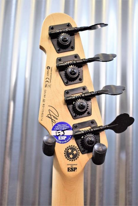 ESP LTD LGCP4BK Gabe Crisp Whitechapel Signature 4 String Bass Black #514