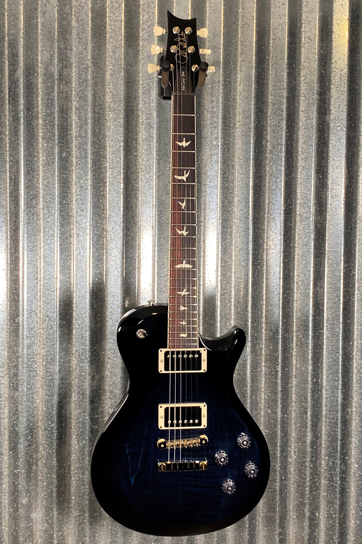 PRS Paul Reed Smith USA S2 Singlecut McCarty 594 Dark Blue Blackburst Guitar & Bag #2665