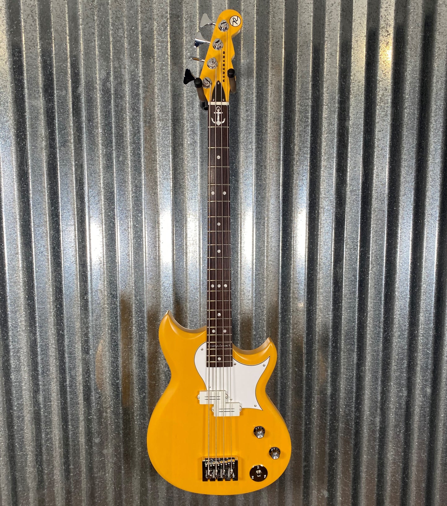 Reverend Mike Watt Signature Wattplower Satin Yellow 4 String Short Scale Bass & Case #5384