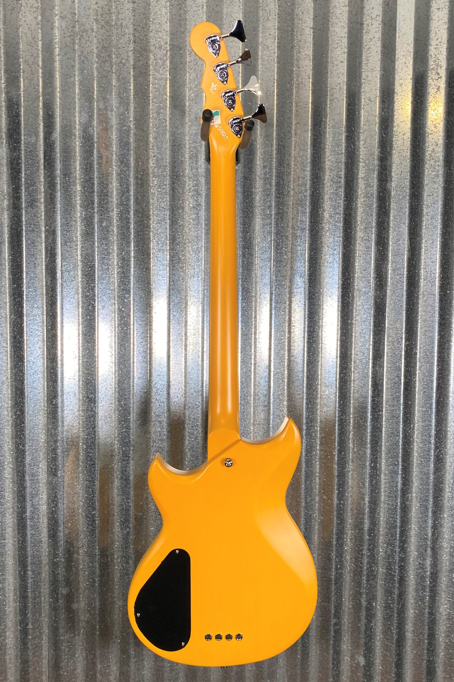 Reverend Guitars Mike Watt Signature Wattplower Satin Yellow 4 String Short Scale Bass & Case Blem #0829