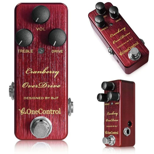 One Control BJF Cranberry Limited Edition Overdrive Guitar Effect Pedal