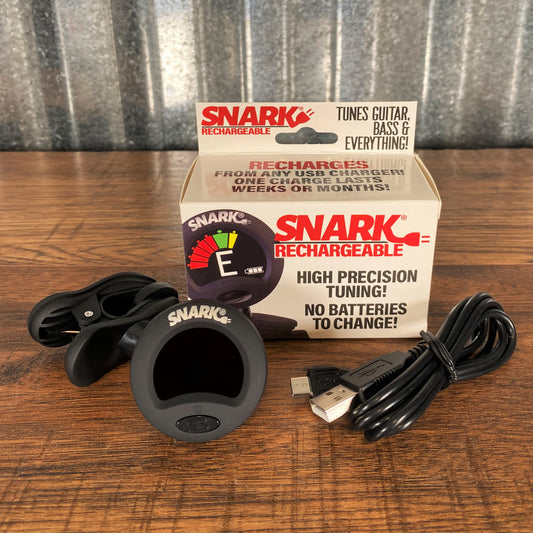 Snark SN-RE Rechargeable Clip On Chromatic Guitar Bass Tuner Black