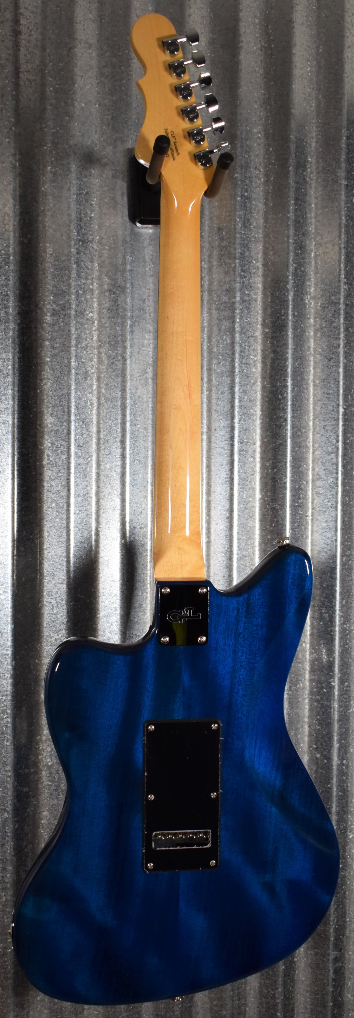 G&L USA CLF Doheny V12 Clear Blue Guitar & Case #6142
