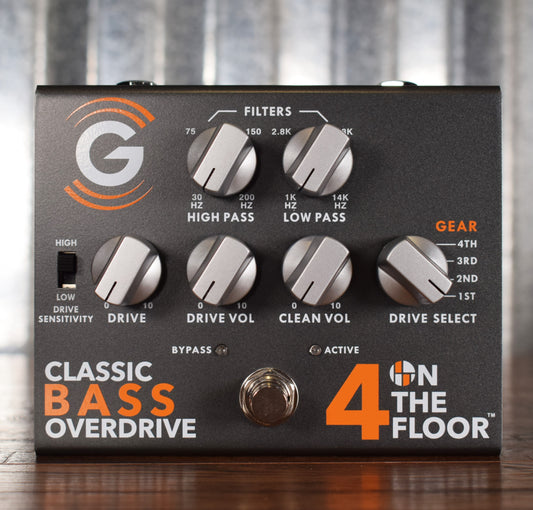 Genzler 4 On The Floor Classic Bass Overdrive Effect Pedal Demo
