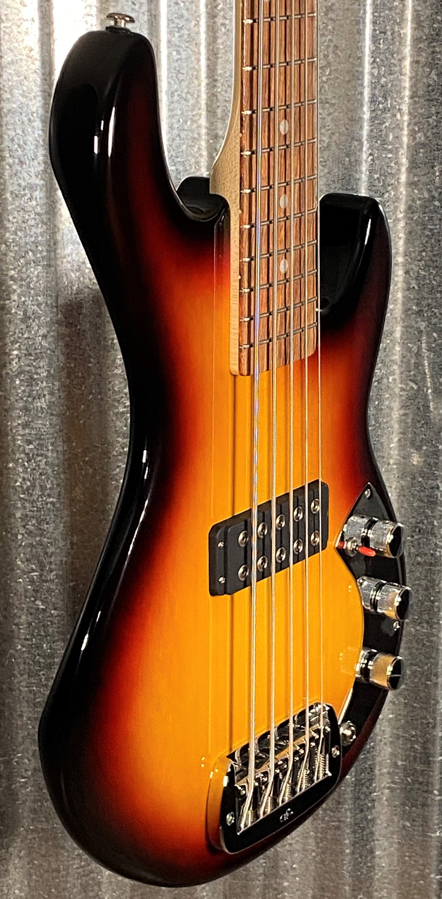 G&L USA CLF Research L-1000 S750 5 String Bass 3-Tone Sunburst & Case #4147
