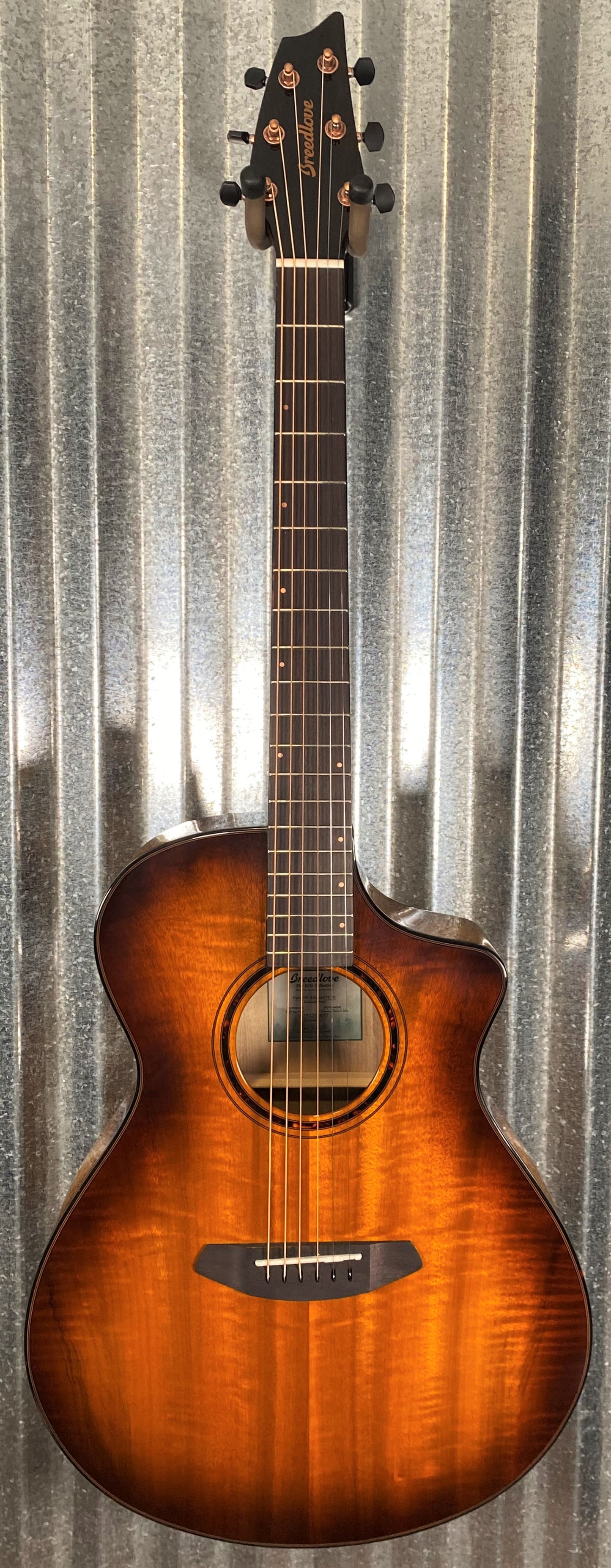 Breedlove Pursuit Exotic S Concert Tiger's Eye CE Myrtlewood Acoustic Electric Guitar PSCN42CEMYMY #2617