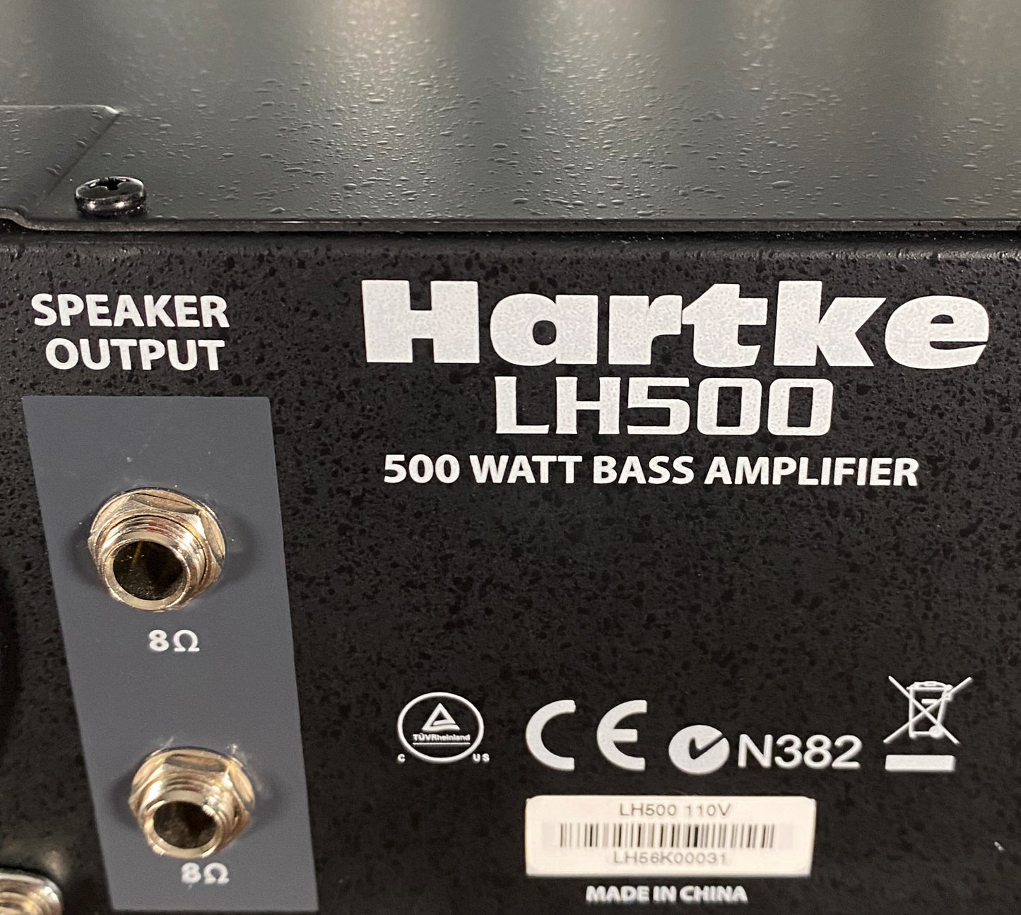Hartke LH500 500 Watt Rack Mountable Hybrid Bass Amplifier Head Used