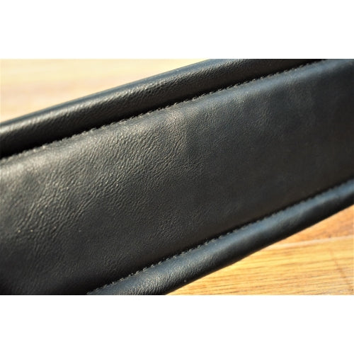 Onori International CL-L9P-BLK Cowless 3.25" Distressed Leather Free Guitar & Bass Strap Black