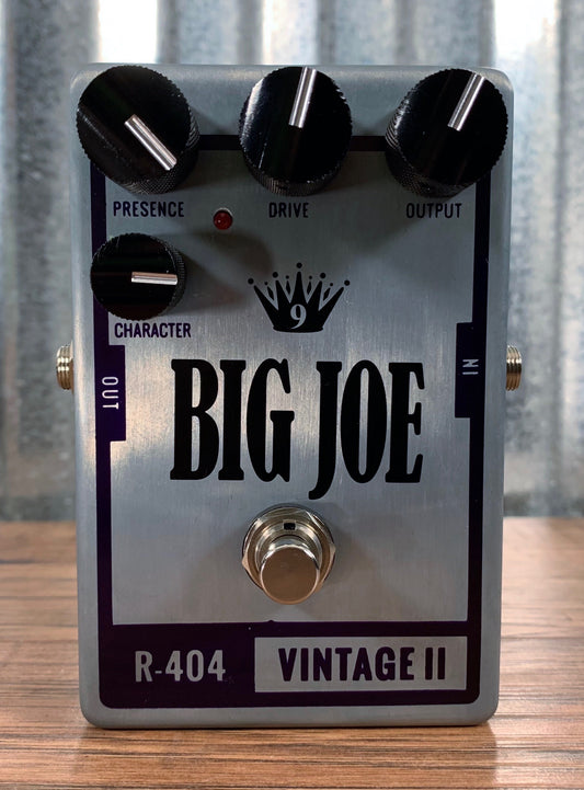 Big Joe Stomp Box Analog Vintage II R-404 Raw Series Overdrive Guitar Effects Pedal