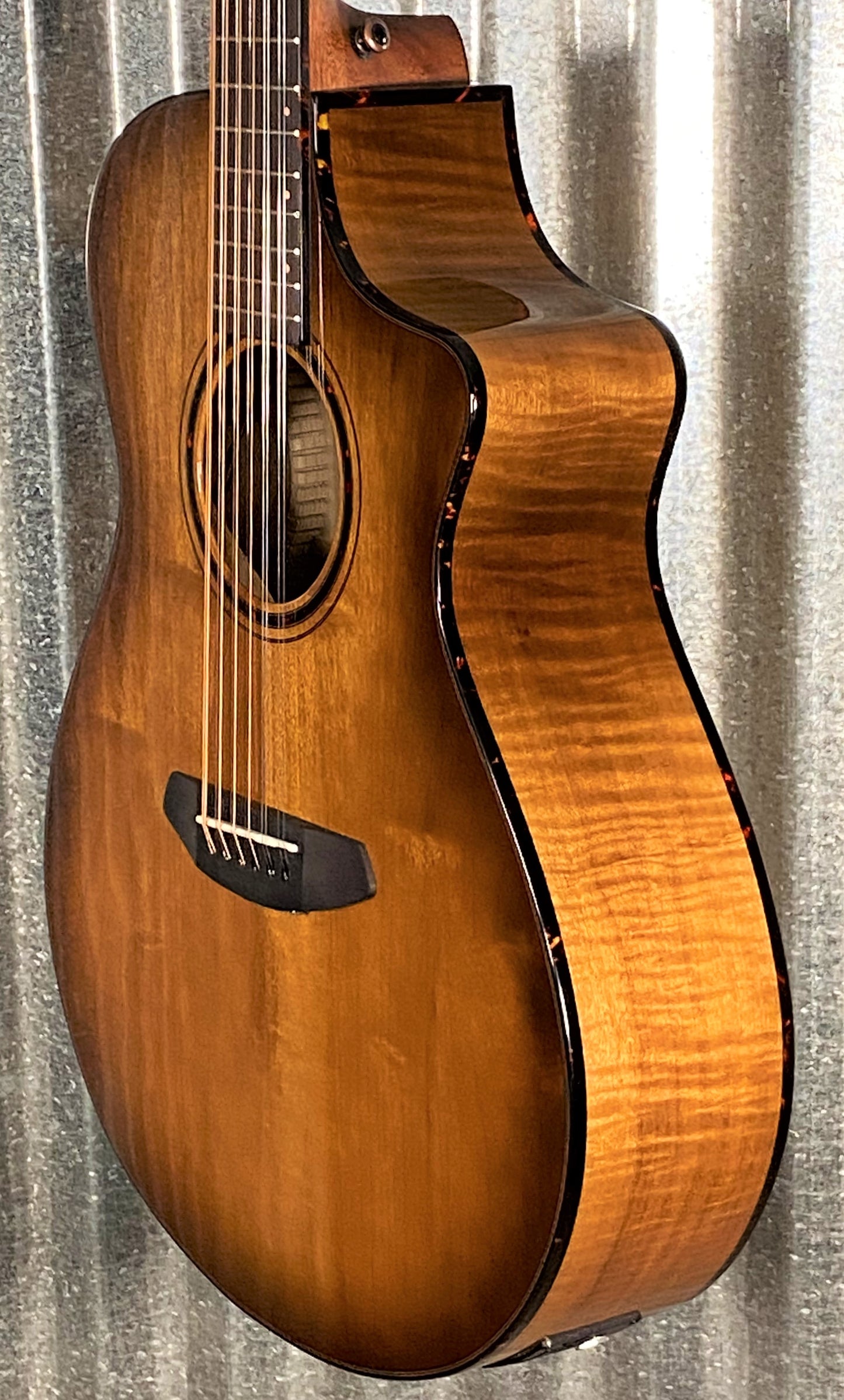 Breedlove Pursuit Exotic S Concert CE Amber 12 String Myrtlewood Acoustic Electric Guitar #5255