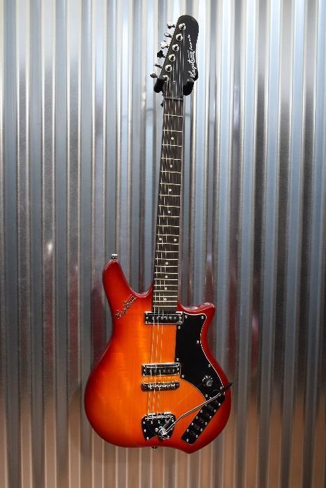 Hagstrom Retroscape Series IMP-CSB Impala Cherry Sunburst Guitar & Case #0968