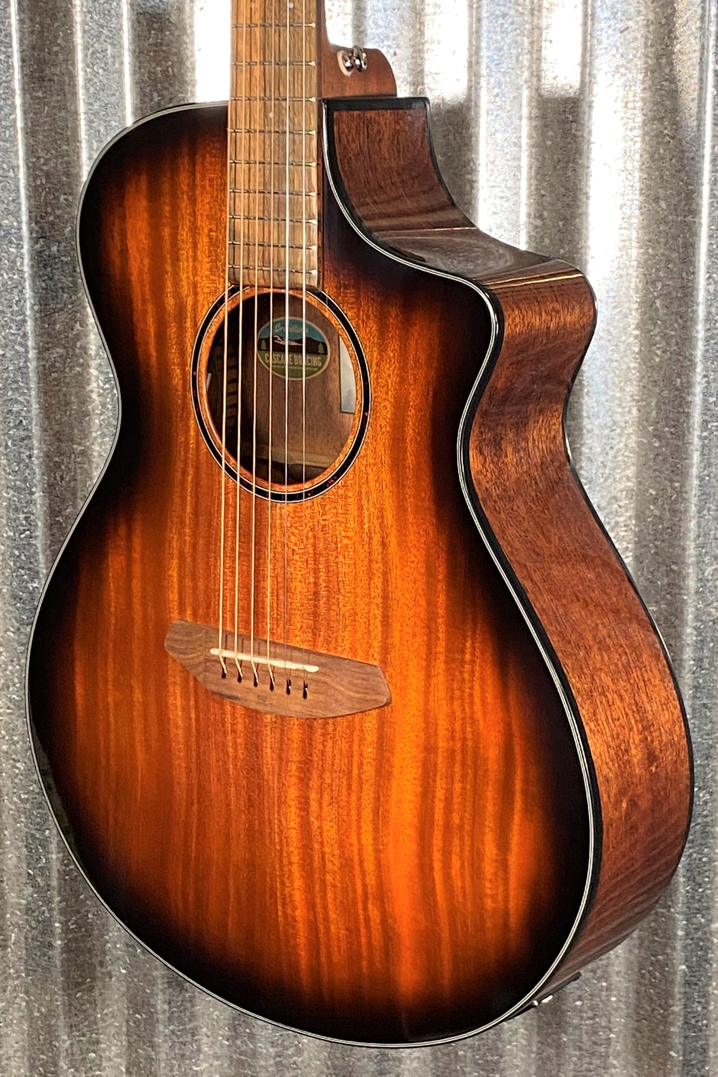 Breedlove Discovery S Concert Edgeburst CE Mahogany Acoustic Electric Guitar DSCN44CEAMAM #5808